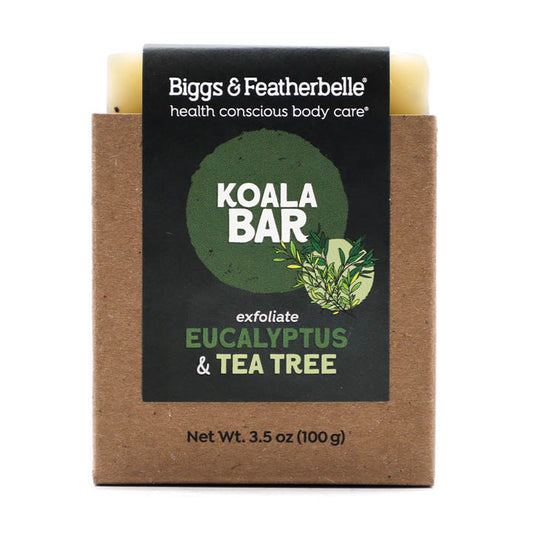 Front of KOALA BAR® soap by Biggs & Featherbelle®