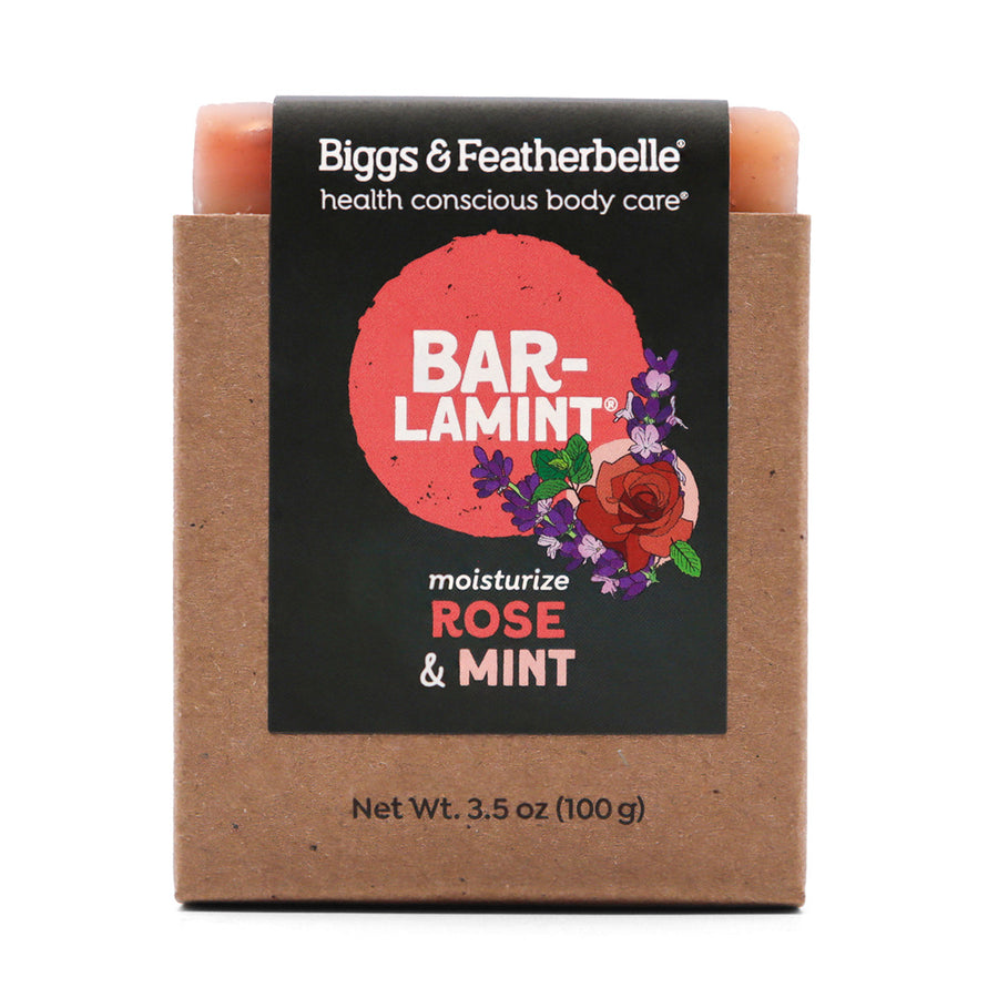 Front of BAR-LAMINT® soap by Biggs & Featherbelle® 