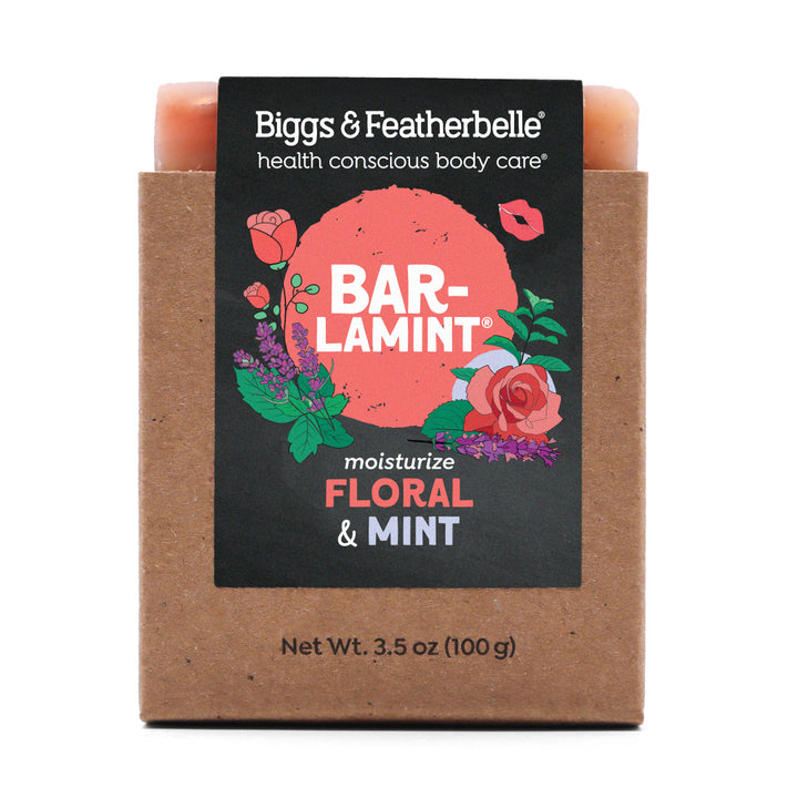 Front of BAR-LAMINT® soap by Biggs &amp; Featherbelle® 