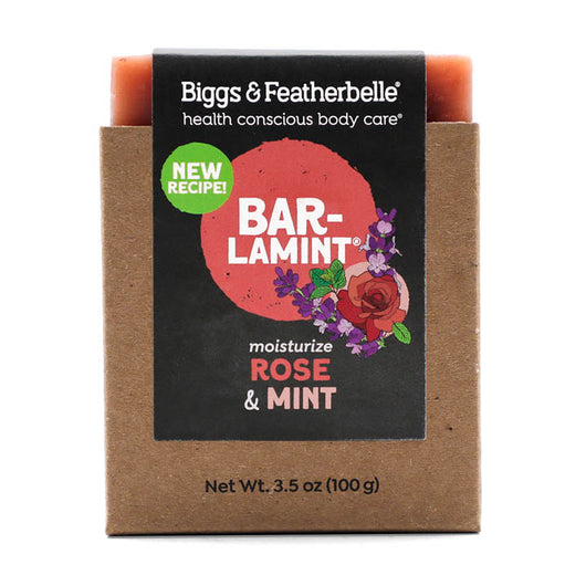 Front of  BAR-LAMINT® soap by Biggs & Featherbelle® 