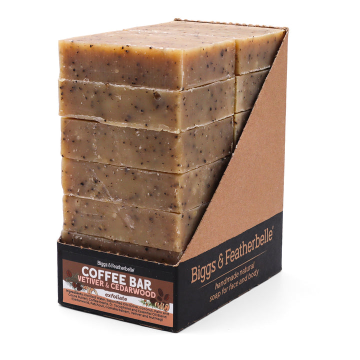 14 count Bulk Box of Coffee Bar® soap by Biggs & Featherbelle®