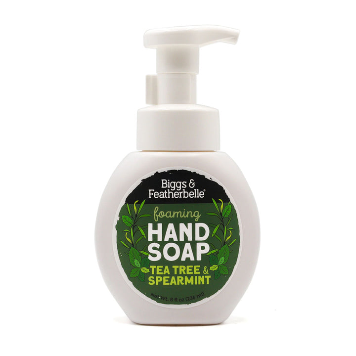 TEA TREE & SPEARMINT Foaming Hand Soap (8oz) by Biggs & Featherbelle®