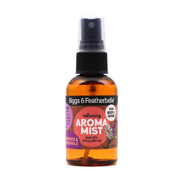 Front of Lavender & Chamomile Aroma Mist by Biggs & Featherbelle® on white