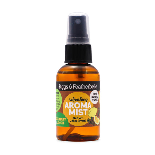 Front of Rosemary & Lemon Aroma Mist by Biggs & Featherbelle®