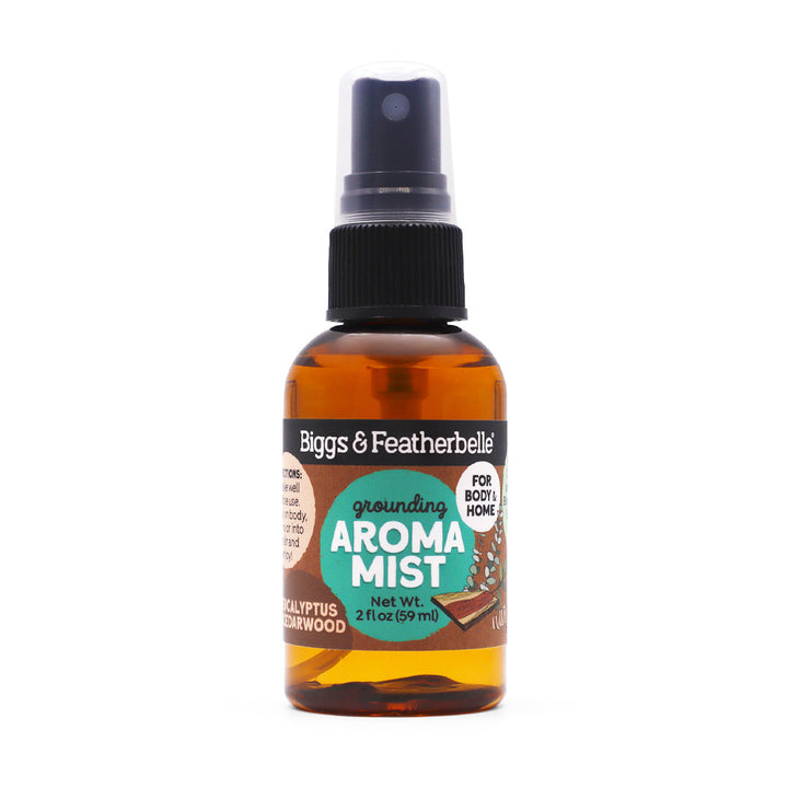 Front of Eucalyptus & Cedarwood Aroma Mist by Biggs & Featherbelle®