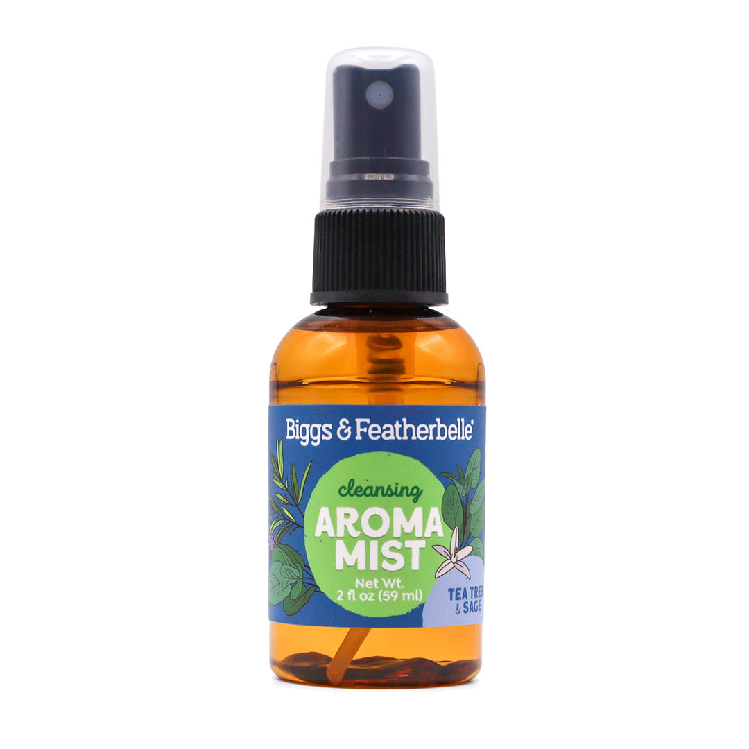 Front of Tea Tree & Sage Aroma Mist by Biggs & Featherbelle®