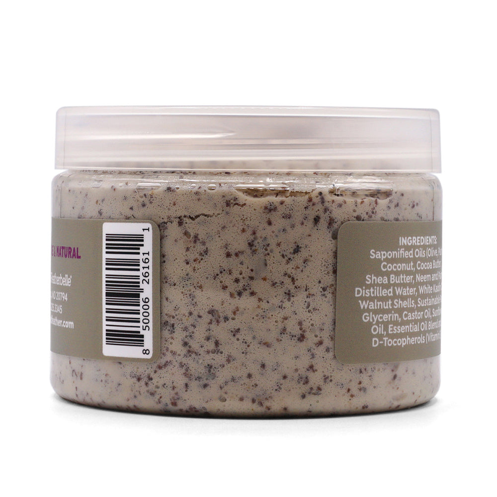 Back of Walnut & Lavender Soap Scrub by Biggs & Featherbelle®