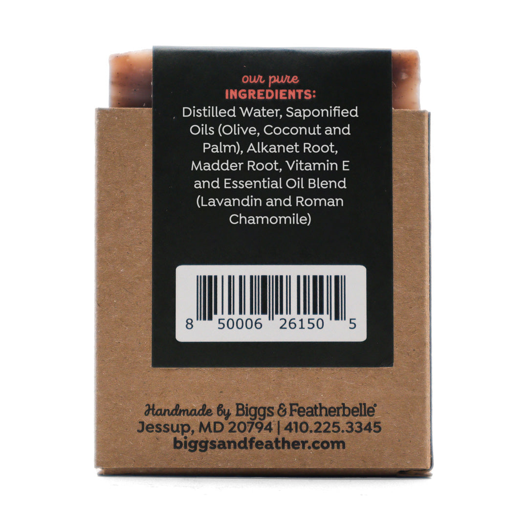 Back of DREAM BAR™ soap by Biggs & Featherbelle®