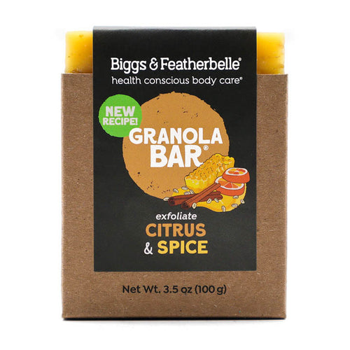Front of GRANOLA BAR® soap by Biggs & Featherbelle® 