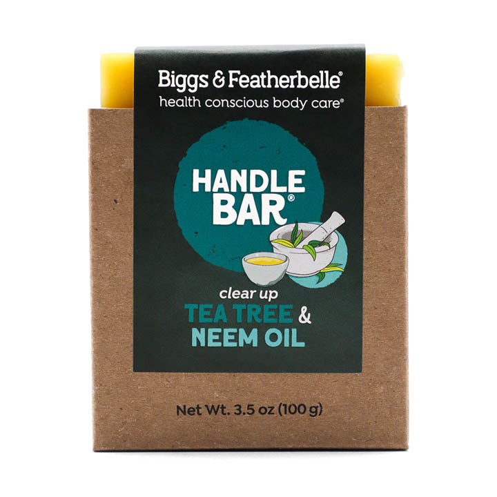 Front of HANDLE BAR® soap by Biggs & Featherbelle® 