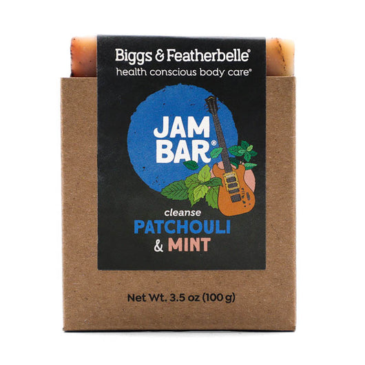 Front of JAM BAR® soap by Biggs & Featherbelle® 