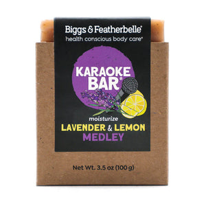 Front of  KARAOKE BAR® soap by Biggs & Featherbelle® 