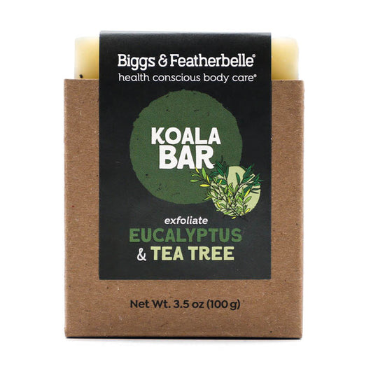 Front of  KOALA BAR® soap by Biggs & Featherbelle® 