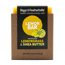 Front of LEMON BAR soap by Biggs & Featherbelle® 