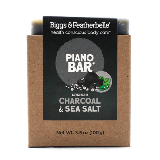 Front of PIANO BAR® soap by Biggs & Featherbelle® 