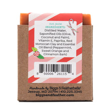 CANDY CANE Natural Soap by Biggs & Featherbelle® - Box Back